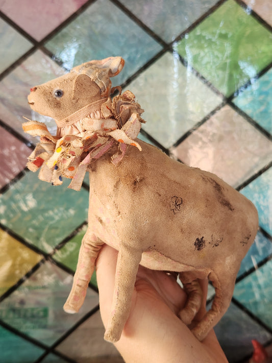 Musical Wind Up Raggy Cow