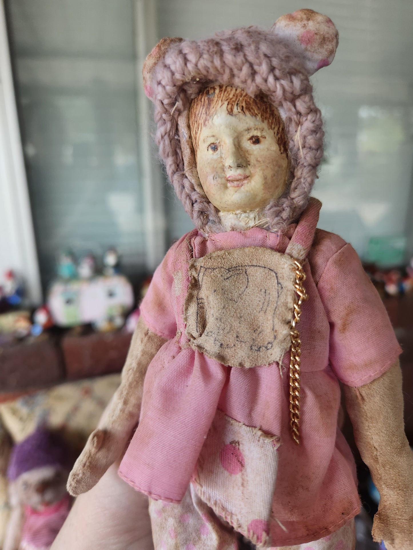 Raggy Girl (mould I cast from one of my antique dolls)