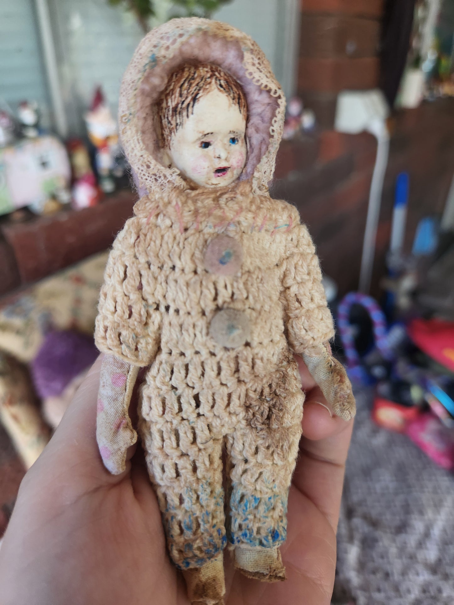Raggy Girl (mould I cast from one of my antique dolls)