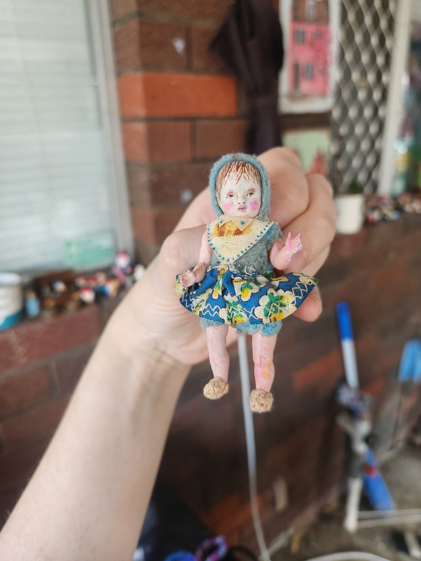 Raggy Girl (mould I cast from one of my antique dolls)