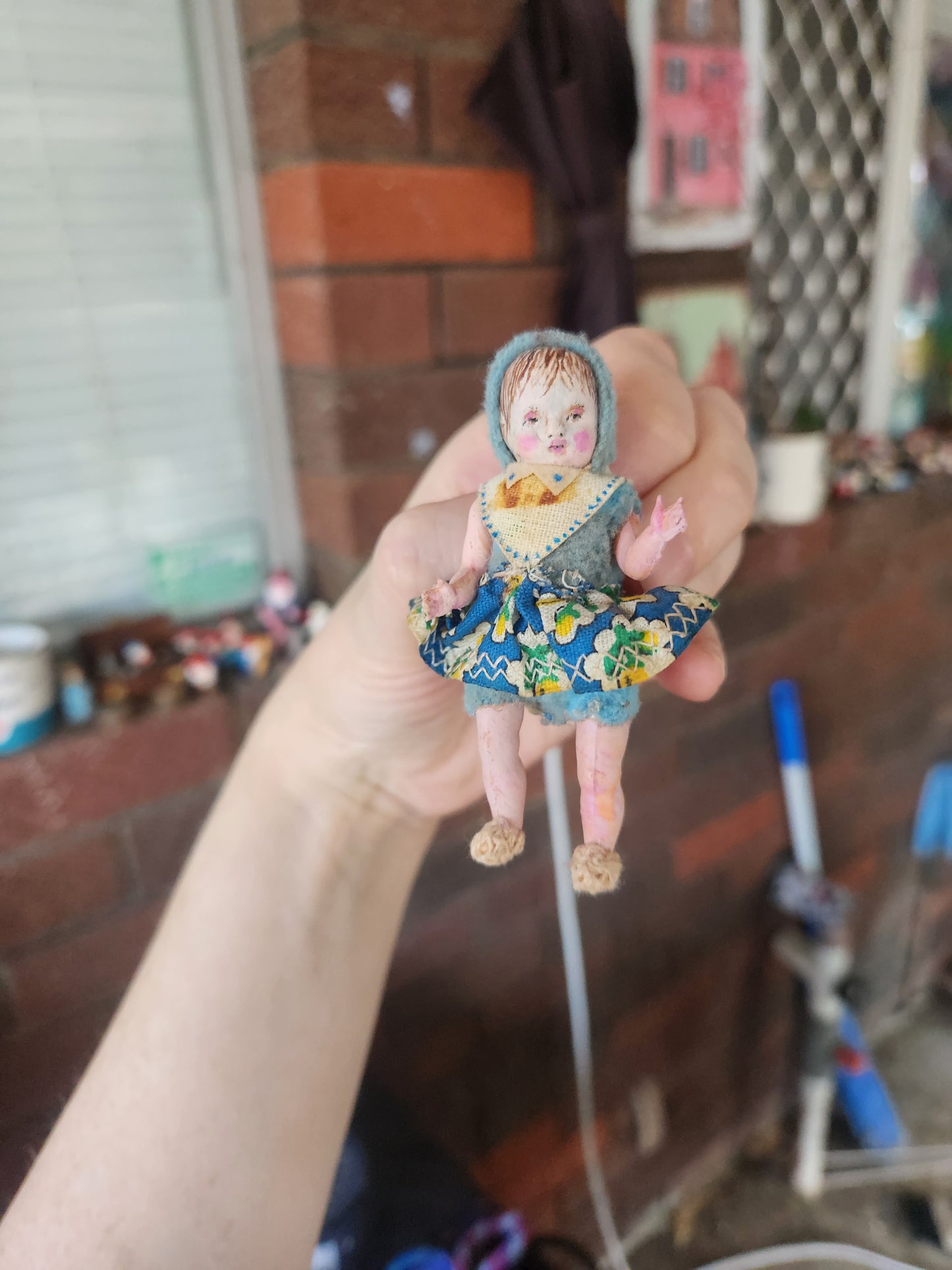 Raggy Girl (mould I cast from one of my antique dolls)