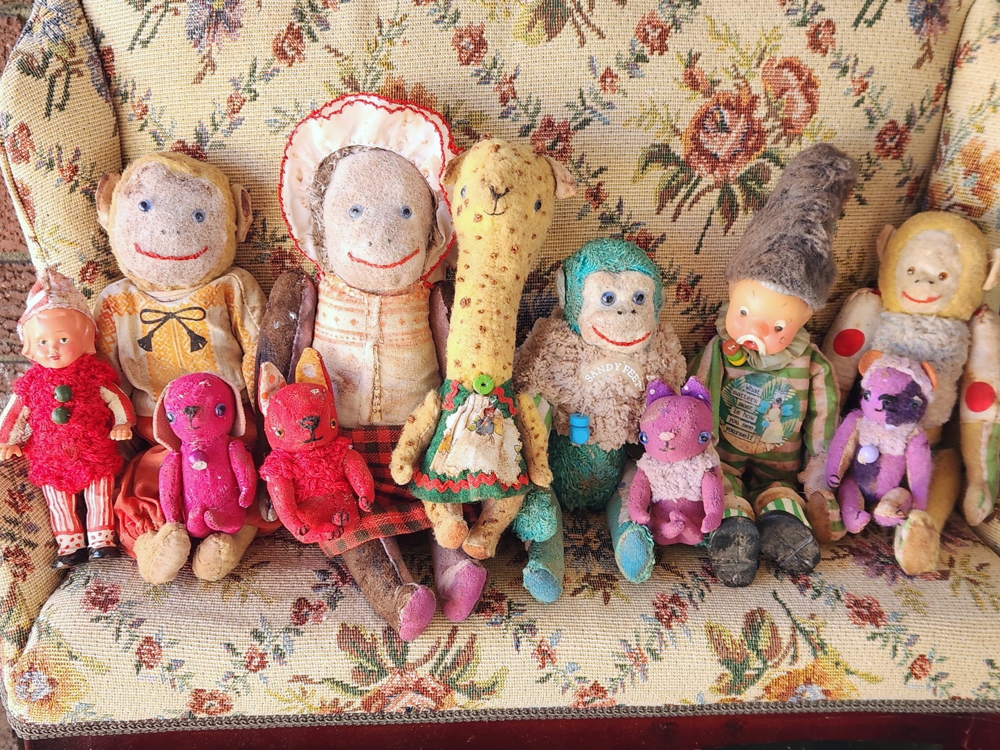 Raggy vintage Doll - Made into Raggy Clown