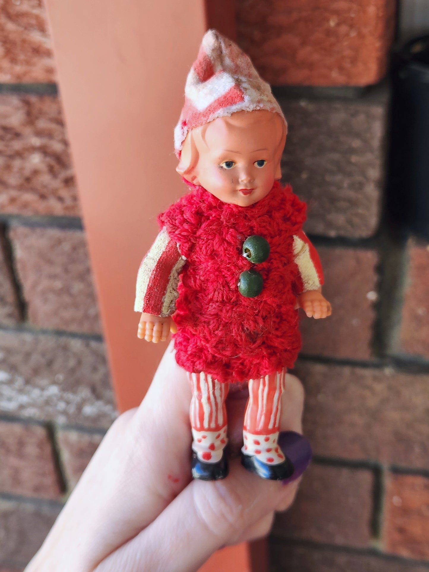 Raggy vintage Doll - Made into Raggy Clown